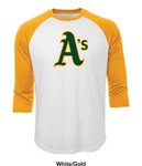 Stratford A's Pro Team 3/4 Sleeve Baseball Jersey