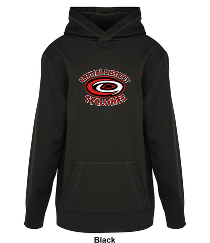U9 Capital District Cyclones - Front N' Centre - ATC Game Day Fleece Adult Hoodie