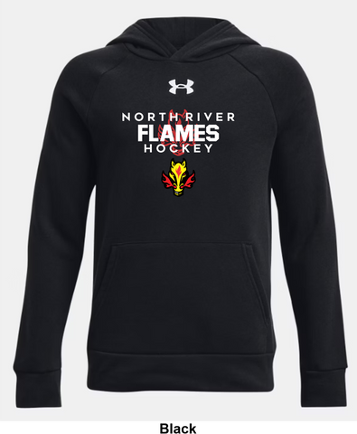 North River Flames Under Armour Rival Fleece Hoodie - Authentic