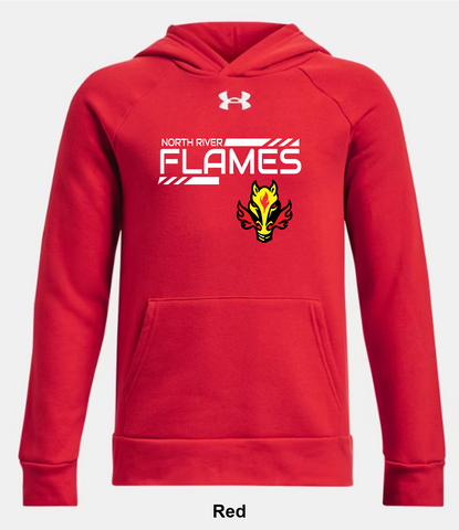 North River Flames Under Armour Rival Fleece Hoodie - Top Shelf