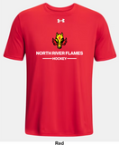North River Flames Under Armour Team Tech T-Shirt - Two Line