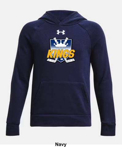 Kings County Kings (Gold) Under Armour Rival Fleece Hoodie - Front N' Centre