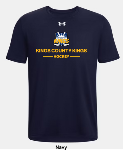 Kings County Kings (Gold) Under Armour Team Tech T-Shirt - Two Line