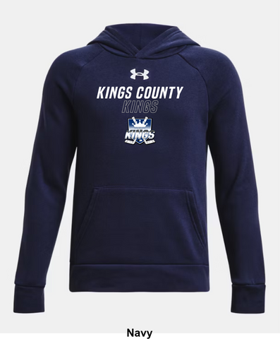 Kings County Kings (Grey) Under Armour Rival Fleece Hoodie - Sidelines