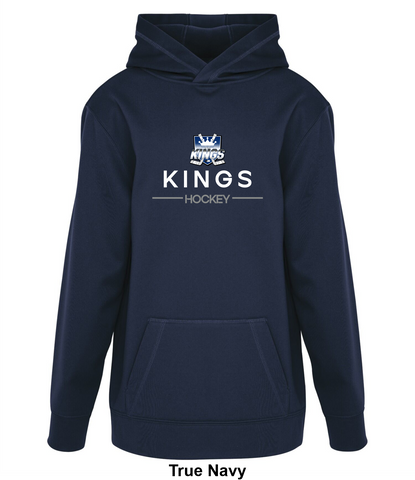 Kings County Kings (Grey) - Slap Shot - Game Day Fleece Hoodie