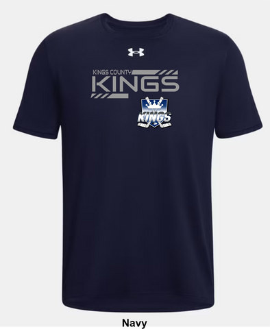 Kings County Kings (Grey) Under Armour Team Tech T-Shirt - Top Shelf