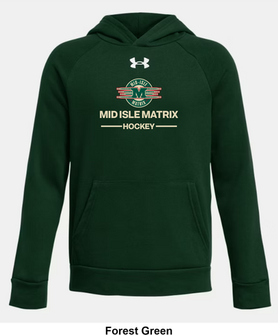 Mid Isle Matrix Under Armour Rival Fleece Hoodie - Two Line