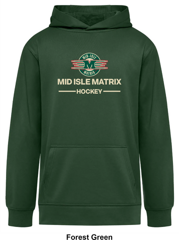Mid Isle Matrix - Two Line - Essential Performance Hoodie