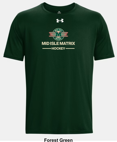 Mid Isle Matrix Under Armour Team Tech T-Shirt - Two Line