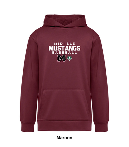 Mid Isle Mustangs - Authentic - Essential Performance Hoodie