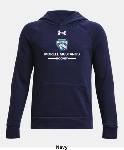 Morell Mustangs Under Armour Rival Fleece Hoodie - Two Line