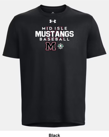 Mid Isle Mustangs Under Armour Team Tech T-Shirt - Authentic