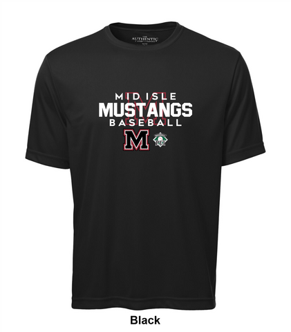Mid Isle Mustangs - Authentic - Pro Team Tee