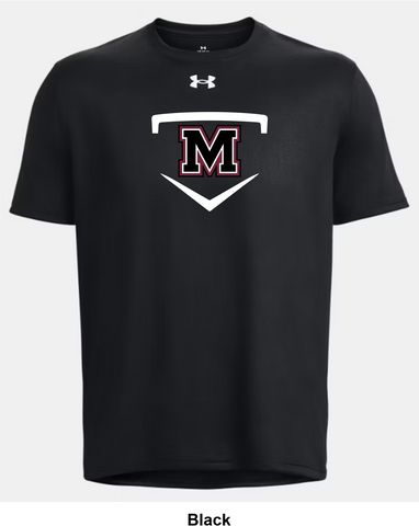 Mid Isle Mustangs Under Armour Team Tech T-Shirt - Home Plate