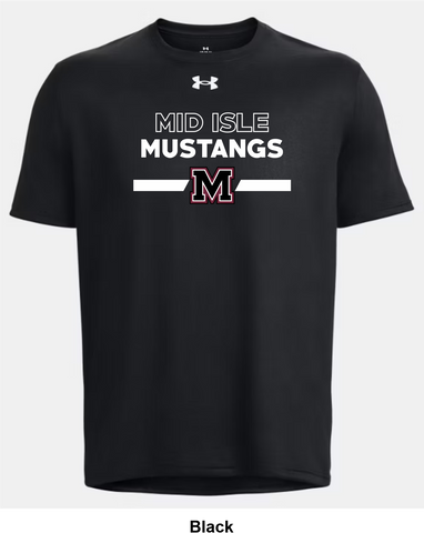 Mid Isle Mustangs Under Armour Team Tech T-Shirt - Baseline
