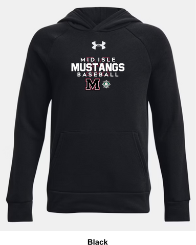 Mid Isle Mustangs Under Armour Rival Fleece Hoodie - Authentic