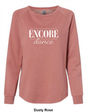 Encore Dance Independent Trading Co Women's California Wave Wash Crewneck