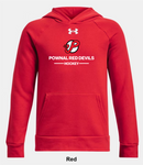 Pownal Red Devils Under Armour Rival Fleece Hoodie - Two Line