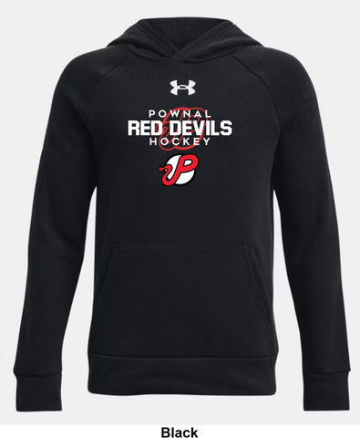 Pownal Red Devils Under Armour Rival Fleece Hoodie - Authentic
