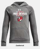 Pownal Red Devils Under Armour Rival Fleece Hoodie - Authentic