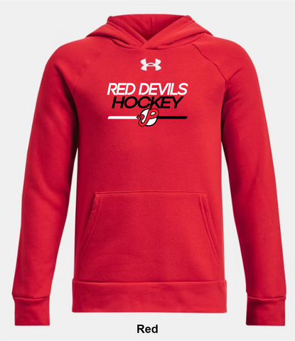 Pownal Red Devils Under Armour Rival Fleece Hoodie - Line Change
