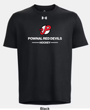 Pownal Red Devils Under Armour Team Tech T-Shirt - Two Line