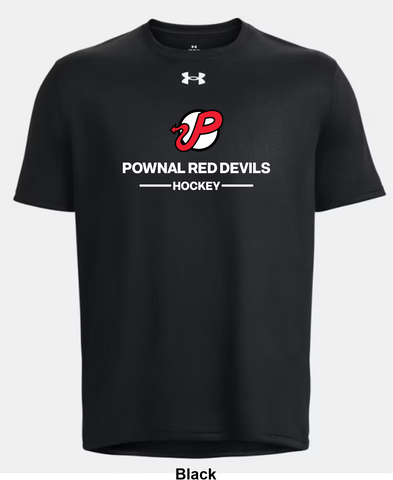Pownal Red Devils Under Armour Team Tech T-Shirt - Two Line