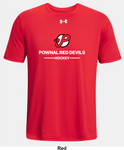 Pownal Red Devils Under Armour Team Tech T-Shirt - Two Line