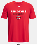 Pownal Red Devils Under Armour Team Tech T-Shirt - Showcase