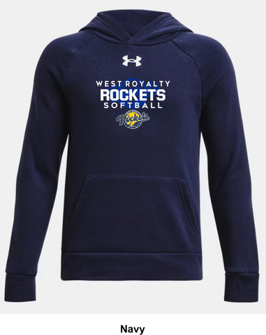 West Royalty Rockets Under Armour Rival Fleece Hoodie - Authentic