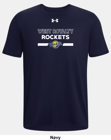 West Royalty Rockets Under Armour Team Tech T-Shirt - Baseline