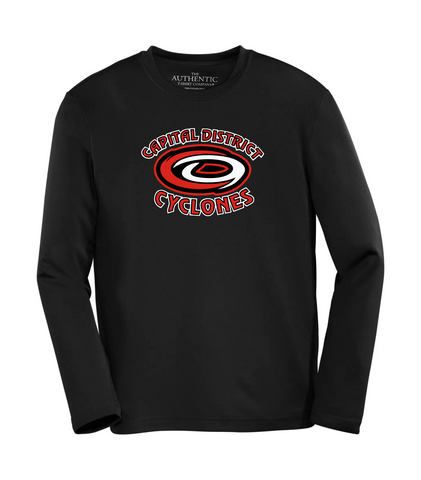 U9 Capital District Cyclones - Front N' Centre - ATC Pro Team Long Sleeve Youth Tee