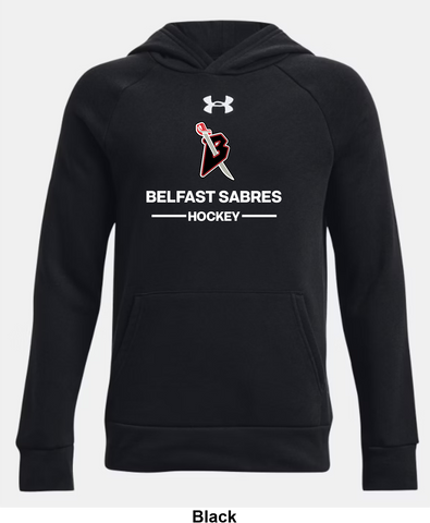 Belfast Sabres Under Armour Rival Fleece Hoodie - Two Line