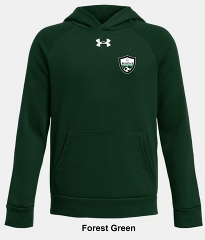 Stratford Soccer Under Armour Rival Fleece Hoodie - Front Left Chest Logo