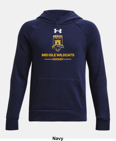 Mid Isle Wildcats Under Armour Rival Fleece Hoodie - Two Line