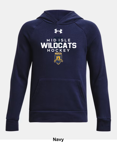 Mid Isle Wildcats Under Armour Rival Fleece Hoodie - Authentic