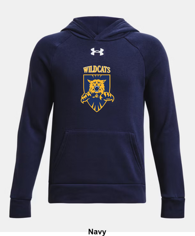 Mid Isle Wildcats Under Armour Rival Fleece Hoodie - Front N' Centre