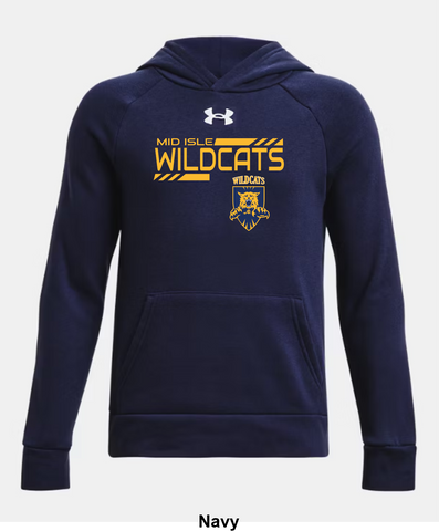 Mid Isle Wildcats Under Armour Rival Fleece Hoodie - Top Shelf