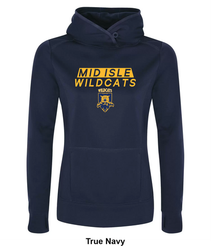 Mid Isle Wildcats - Playmaker - Game Day Fleece Ladies' Hoodie