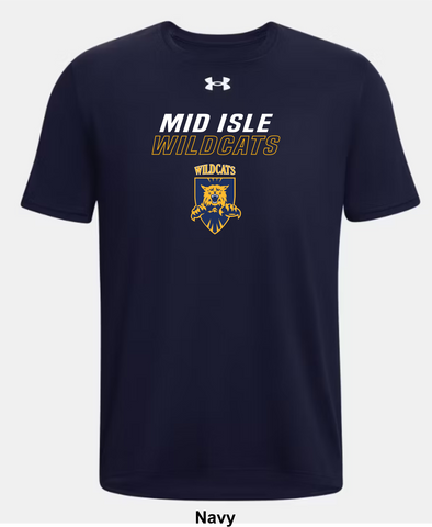 Mid Isle Wildcats Under Armour Team Tech T-Shirt - Sidelines