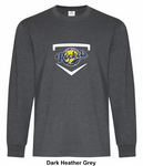 West Royalty Rockets - Home Plate - Everyday Ring Spun Cotton Long Sleeve Tee