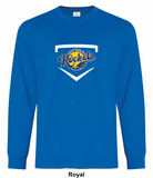 West Royalty Rockets - Home Plate - Everyday Ring Spun Cotton Long Sleeve Tee
