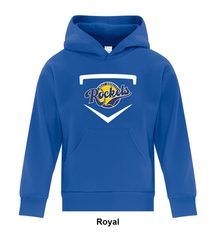 West Royalty Rockets - Home Plate - Everyday Cotton Hoodie