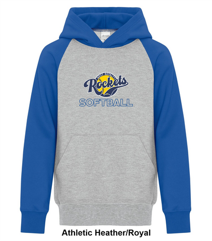 West Royalty Rockets - GameTime - Everyday Cotton Two Tone Hoodie