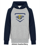 West Royalty Rockets - Home Plate - Everyday Cotton Two Tone Hoodie
