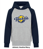 West Royalty Rockets - Front N' Centre - Everyday Cotton Two Tone Hoodie