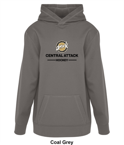 Central Attack Gold - Two Line - Game Day Fleece Hoodie