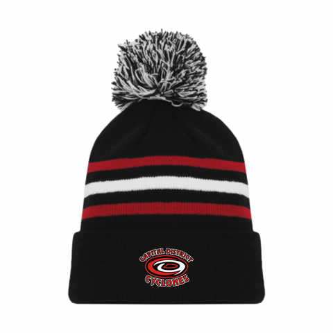 Capital District Cyclones Pom Pom Toque