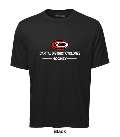 Capital District Cyclones - Two Line - Pro Team Tee