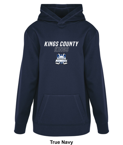 Kings County Kings (Grey) - Sidelines - Game Day Fleece Hoodie